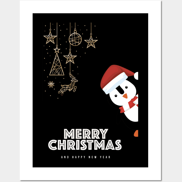 Merry Christmas and happy New Year Wall Art by NSRT